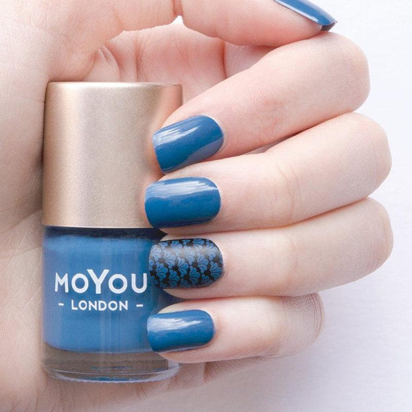 MoYou London - Nagellak om te Stempelen en basis Lak Denim Jeans 9ml - Beauty Junkies
