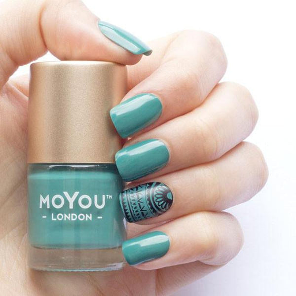 MoYou London - Premium Nagellak voor Stempelen en Basis Kleur - Ever Green 9ml - Beauty Junkies