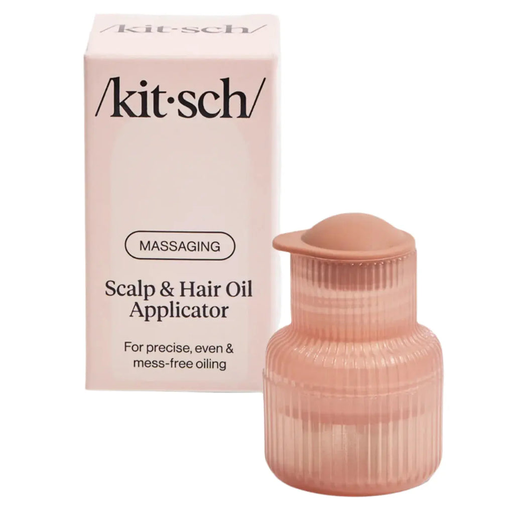 Kitsch -  Olie Applicator voor Hoofdhuid – Terracotta | Met Massagepunt & Zonder Knoeien