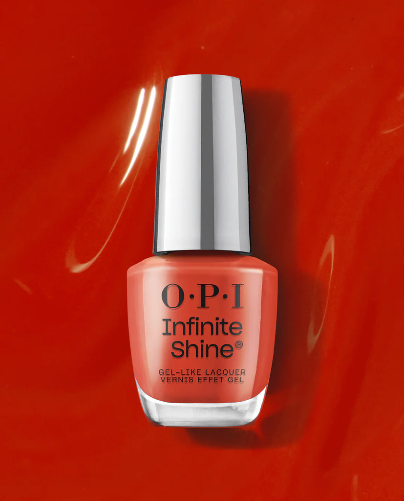 OPI Infinite Shine - Knock 'Em Red - Gel-look Nagellak