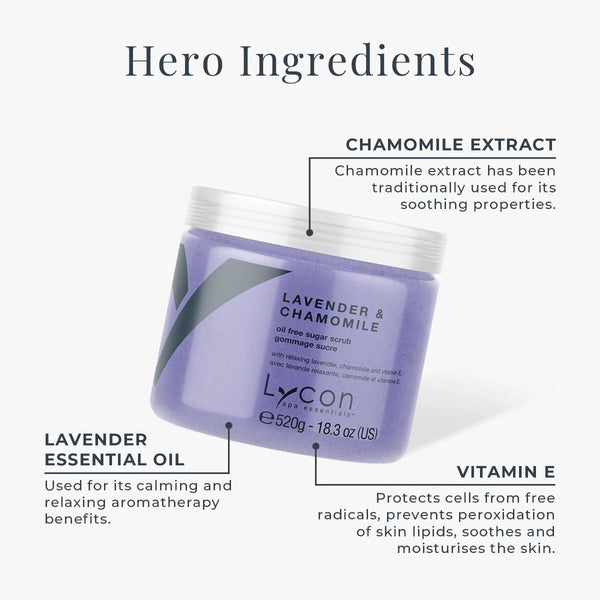 Lycon - Lavender & Chamomille Sugar Scrub