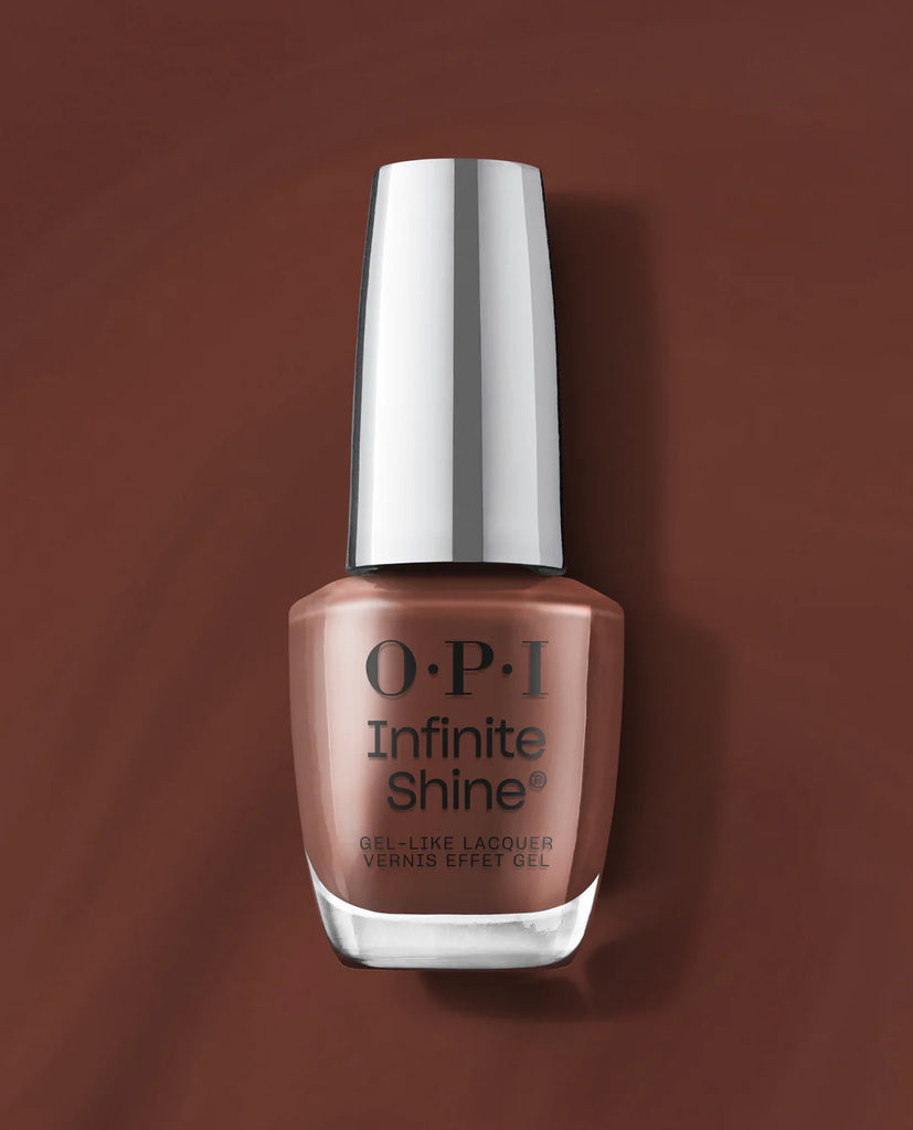 OPI Infinite Shine – Lip Hot Liner – Donkerbruine Gel-look Nagellak