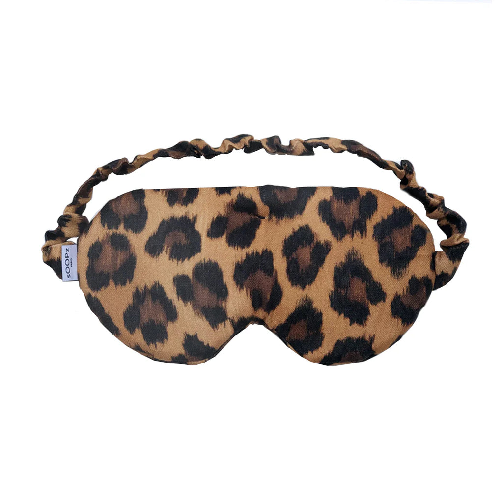 Soopz 3-in-1 Oogmasker Warm & Koud – De Luipaard Slaap- & Ontspanningsmasker