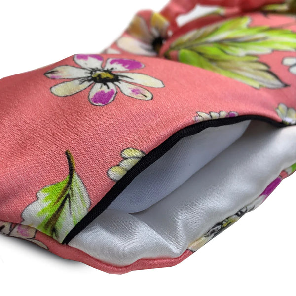 Soopz -  Flora Zijden Oogmasker – Verwarmend, Koelend & Verduisterend
