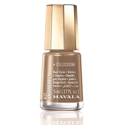 Mavala Antwerpen 437 Mini Nagellak - Beige tint met silicium voor sterke en verzorgde nagels