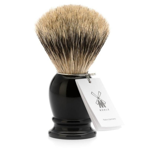 Mühle - Scheerkwast Silvertip Classic Zwart (M) - Beauty Junkies