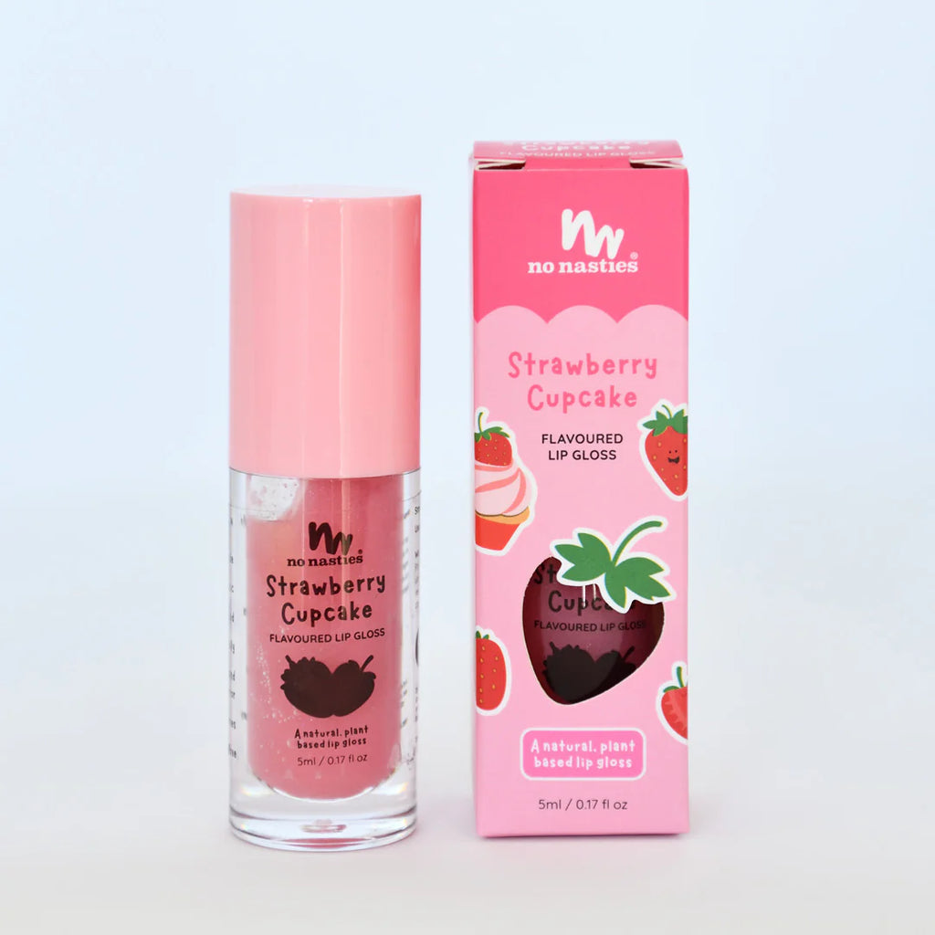 No Nasties -  Kids Lip Gloss – Strawberry Cupcake (Natuurlijk & Vegan)