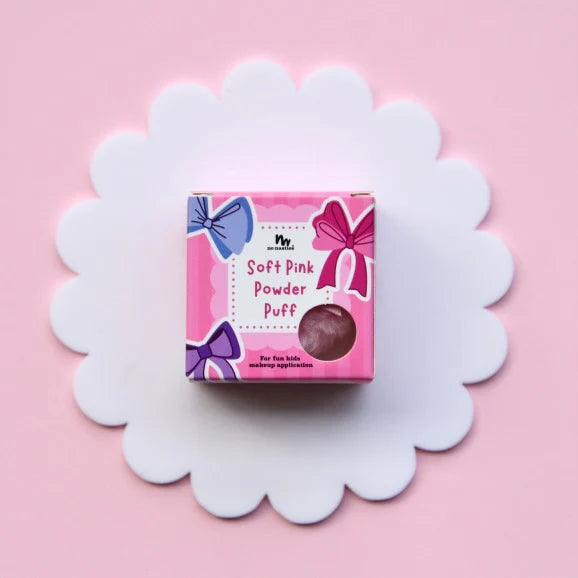 No Nasties Kids Soft Pink Powder Puff – Zachte Make-up Spons voor Kinderen