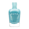 Nagellakflesje van Zoya Rebel – metallic luchtblauw met zilveren shimmer