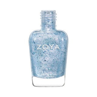 Zoya Saldana nagellakfles – blauwe glitter topcoat met holografisch effect