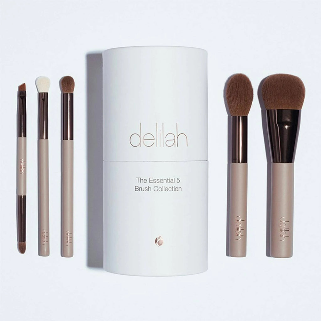 Delilah Cosmetics - The Essential 5 Brush Collection - Professionele Make-up Kwastenset