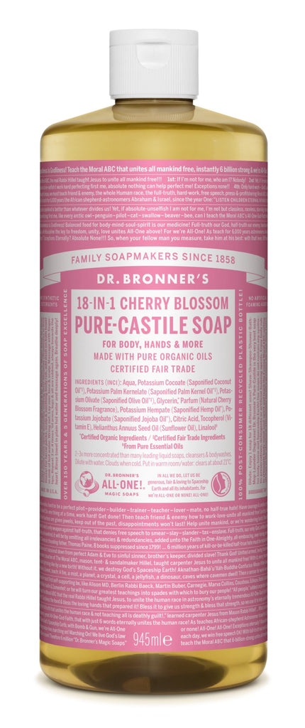 Dr. Bronner's -  Vloeibare Kersenbloesemzeep - Beauty Junkies