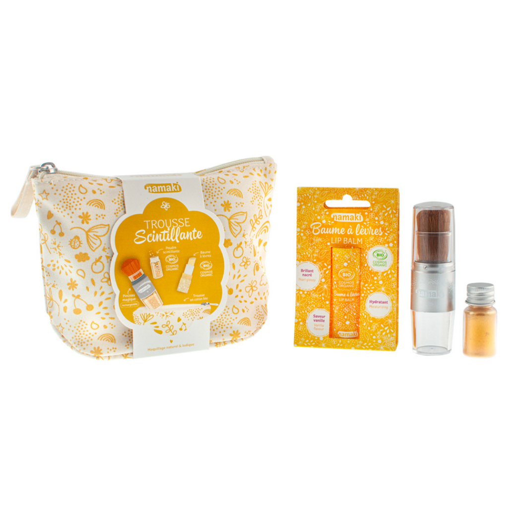 Namaki - toilettas met glitters en lippenbalm - Beauty Junkies