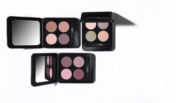 Youngblood - Pressed Eyeshadow Quad - Vier oogschaduwen in box met spiegel - Rijke pigment - Beauty Junkies