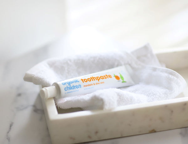 Green People - Organic Children - Kids Tandpasta Mandarijn zonder Fluoride - Beauty Junkies