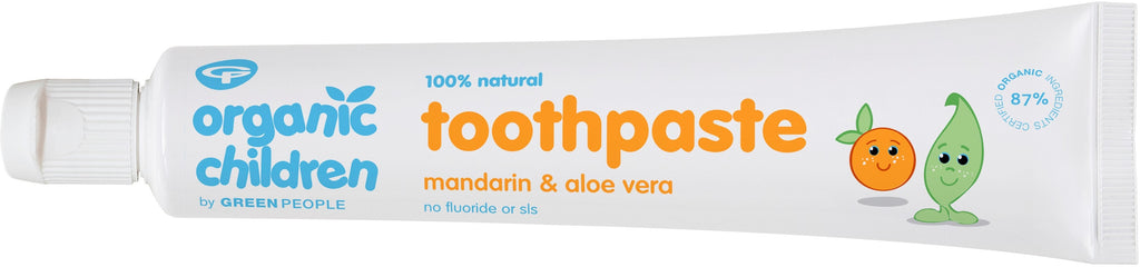 Green People - Organic Children - Kids Tandpasta Mandarijn zonder Fluoride - Beauty Junkies