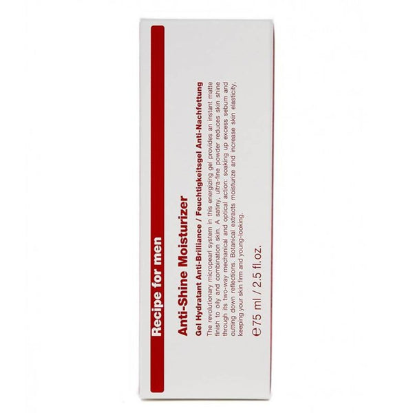 Recipe for Men - Anti Shine Moisturizer 75ml - Beauty Junkies
