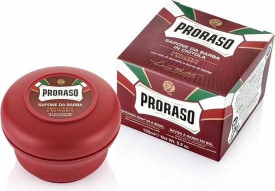 Proraso - Sandelwood Scheerzeep Rood - Beauty Junkies