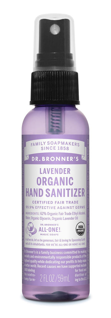 Dr Bronner's - Bio Lavendel Handhygiëne Spray- Vloeibare zeep - Beauty Junkies