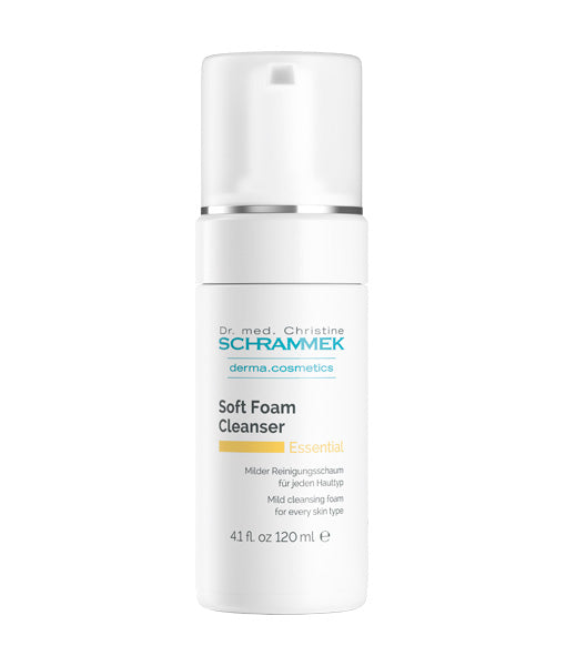Dr Schrammek Soft Foam Cleanser - gezichtsreiniger voor alle huidtypes in witte flacon