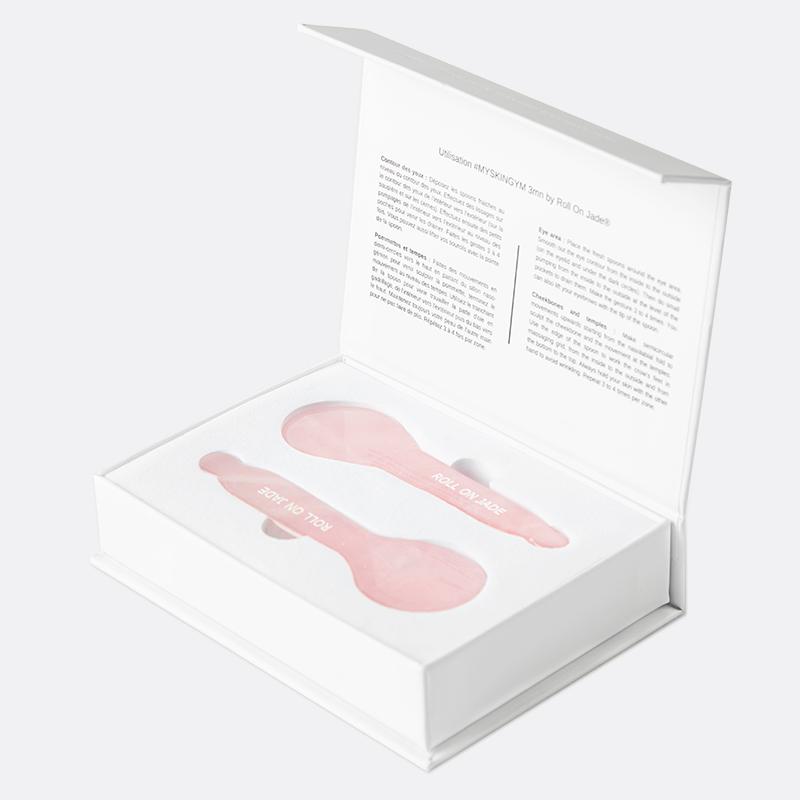 Roll On Jade - Duo Spoons (Quartz Rose) - Workout Set - Huidverzorgingstool - Beauty Junkies