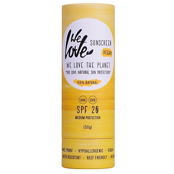 We Love the Planet - Natuurlijke zonnebrandstick  SPF 20 - Sunscreen - Beauty Junkies